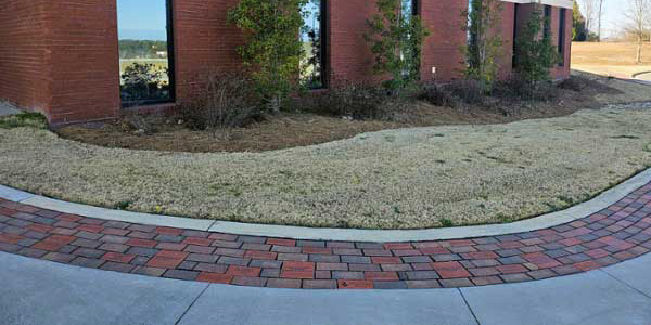 path of commemorative bricks